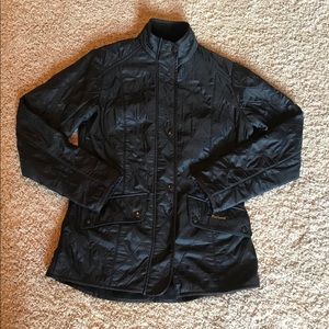 Barbour jacket coat black quilted USA 8 U.K. 12